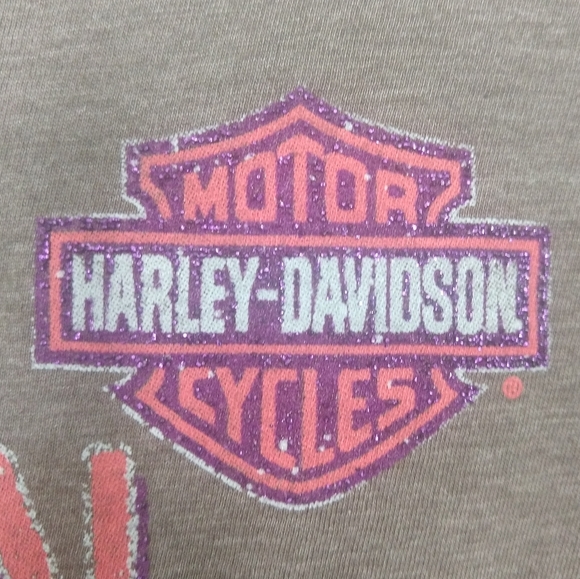 NWOT Harley Davidson V Neck Long Sleeve Top L - Picture 8 of 8